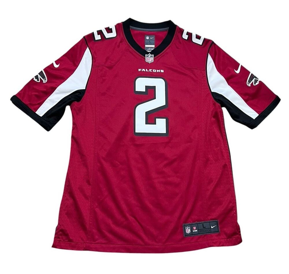 Atlanta Falcons Matt Ryan 2 Nike Jersey Mens Large Red NFL Football On Field